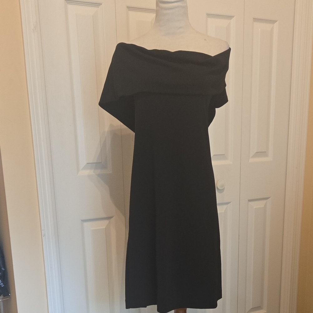 NWT COS Off Shulder Blk Dress Sz L